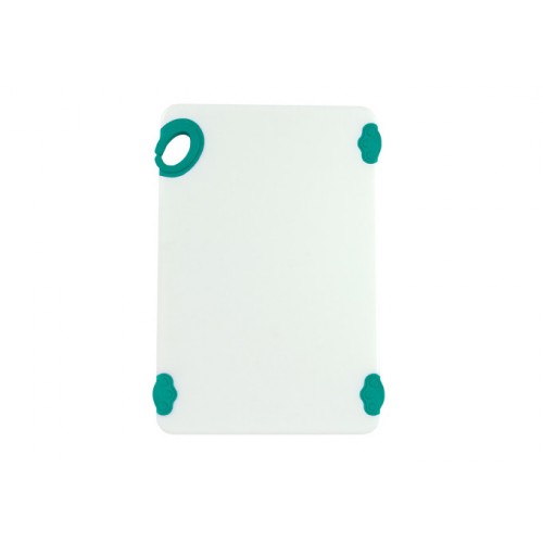 Winco CBN-1218GR STATIK BOARD™ Rectangular Cutting Board, Green Hook, 12(d) x 18(l) x 1/2(h) inch, NSF Listed