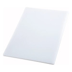 Winco CBWT-1218 White Rectangular Cutting Board, 12(d) x 18(l) x 3/4(h) inch, NSF Listed