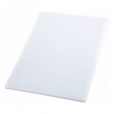 Winco CBWT-1218 White Rectangular Cutting Board, 12(d) x 18(l) x 3/4(h) inch, NSF Listed