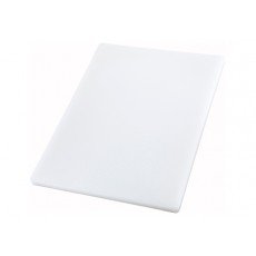 Winco CBXH-1520 Rectangular White Cutting Board, 15(d) x 20(l) x 1(h) inch, NSF Listed