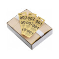 Winco CCK-5YL Coat Check Tickets, Yellow, 500 pcs/ Box
