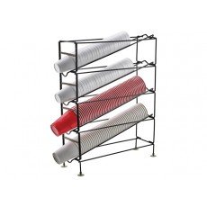 Winco CDR-4 4-Tier Cup Dispenser Rack, 20(w) x 6.25(d) x 24.75(h) inch