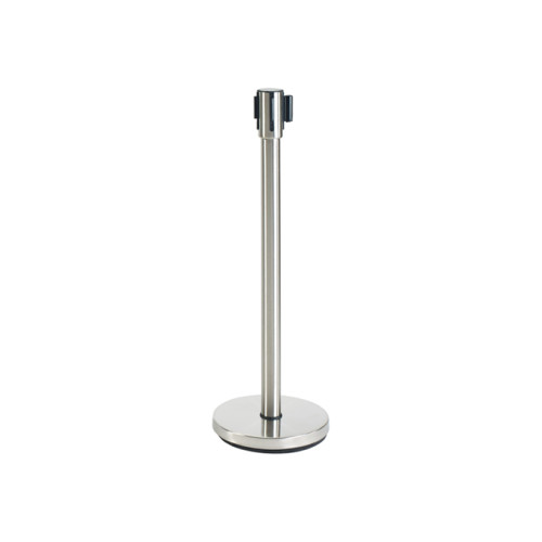 Winco CGS-38S Stanchion Post with Retractable Belt, Stainless Steel, 35.5(h) inch