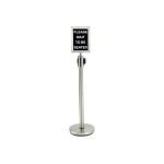 Winco CGSF-12S Stanchion Top Sign Frame, Stainless Steel, 12(w( x 8.75(d) x 17.5(h) inch