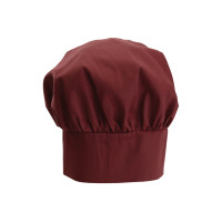 Winco CH-13BG Chef Hat, Adjustable Velcro Closure, Burgundy