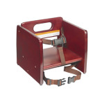 Winco CHB-703 Stacking Wooden Booster Seat, Mahogany