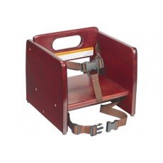 Winco CHB-703 Stacking Wooden Booster Seat, Mahogany