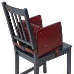 Winco CHB-703 Stacking Wooden Booster Seat, Mahogany