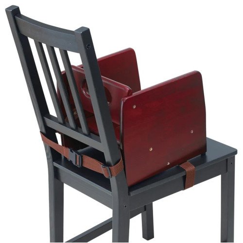 Winco CHB-703 Stacking Wooden Booster Seat, Mahogany