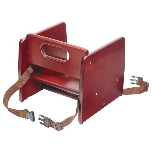 Winco CHB-703 Stacking Wooden Booster Seat, Mahogany