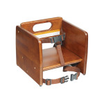 Winco CHB-704 Stacking Wooden Booster Seat, Walnut