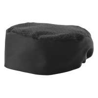 Winco CHPB-3BX Ventilated Pillbox Hats, Black, X-Large Size