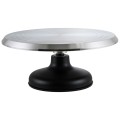 Winco CKSR-12 Cake Decorating Stand with Cast Iron Base, Aluminum Revolving, 12(w) x 12(d) x 5.13(h) inch