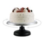 Winco CKSR-12 Cake Decorating Stand with Cast Iron Base, Aluminum Revolving, 12(w) x 12(d) x 5.13(h) inch