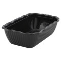 Winco CRK-10K Deli Crock, Black SAN Plastic, 10(w) x 7(d) x 3(h) inch, BPA Free