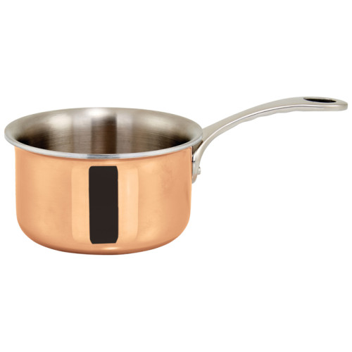 Winco DCSP-3C Mini Copper Plated Sauce Pan, 11oz, 3.5(d) x 2.34(h) inch
