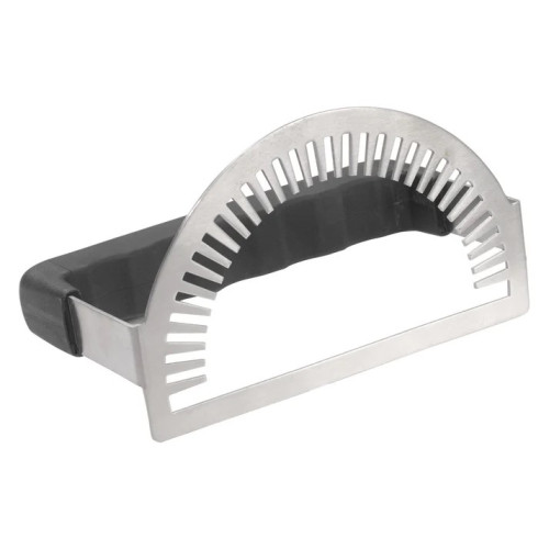 Winco EF-07 Empanada Fork Pastry Press, Stainless Steel, Black Handle, 7.48(w) x 4.44(d) x 4.37(h) inch