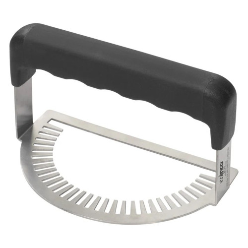 Winco EF-07 Empanada Fork Pastry Press, Stainless Steel, Black Handle, 7.48(w) x 4.44(d) x 4.37(h) inch