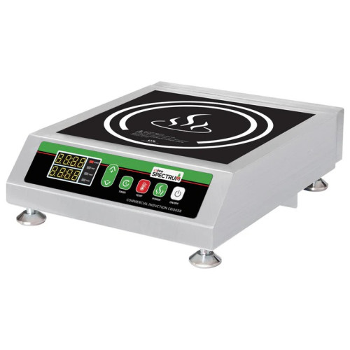 Winco EICS-18 Spectrum™ Commercial Electric Induction Cooker, 120v/60/1, 1800w, 15amp, NSF Listed