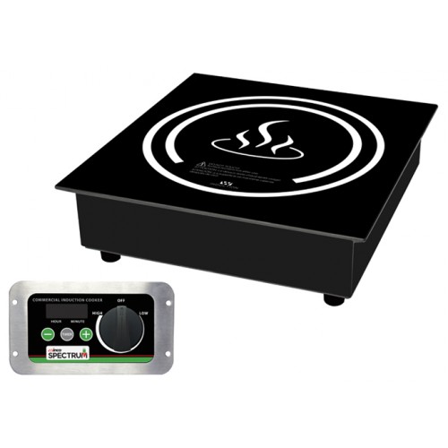 Winco EIDS-18 Spectrum™ Commercial Electric Drop-In Induction Cookers, 120v/60/1, 1800w, 15amps,  ETL Listed