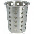 Winco FC-SS Flatware Cylinder, Perforated, Stainless Steel, NSF Listed