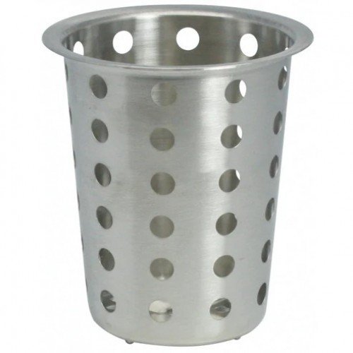 Winco FC-SS Flatware Cylinder, Perforated, Stainless Steel, NSF Listed