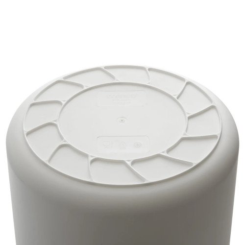Winco FCW-10 Containers, (10)Gallon(s), White Polyethylene Plastic, NSF Listed