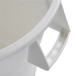 Winco FCW-10 Containers, (10)Gallon(s), White Polyethylene Plastic, NSF Listed