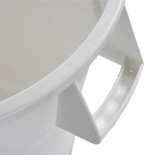 Winco FCW-10 Containers, (10)Gallon(s), White Polyethylene Plastic, NSF Listed