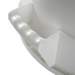 Winco FCW-10 Containers, (10)Gallon(s), White Polyethylene Plastic, NSF Listed
