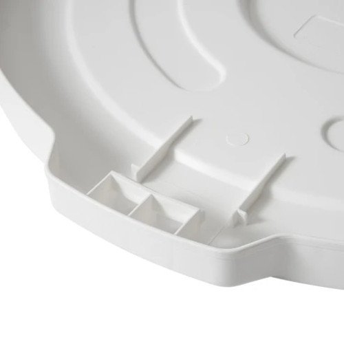 Winco FCW-20L Lids for (20)Gallon(s) Containers, White Polyethylene, NSF Listed