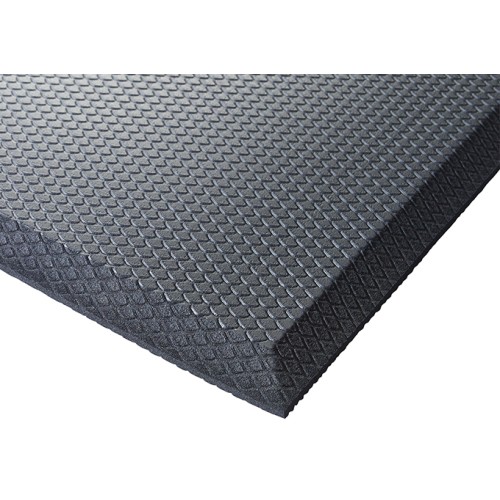 Winco FMG-23K Anti-Fatigue Rubberized Gel Foam Floor Mat, Black, 24(d) x 36(d) inch