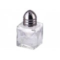 Winco G-100 Square Shaker, ½oz, Stainless Steel Top, 12 each