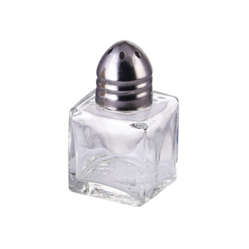 Winco G-100 Square Shaker, ½oz, Stainless Steel Top, 12 each