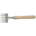 Winco ICH-9 9 inch length Nickel Plated 6-Prong Ice  Chipper with Wood Handle, 1 each