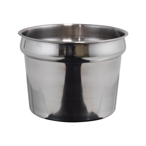 Winco INS-11.0M 11qt Stainless Steel Inset Pot, 11-1/2(d) x 8.5(h) inch