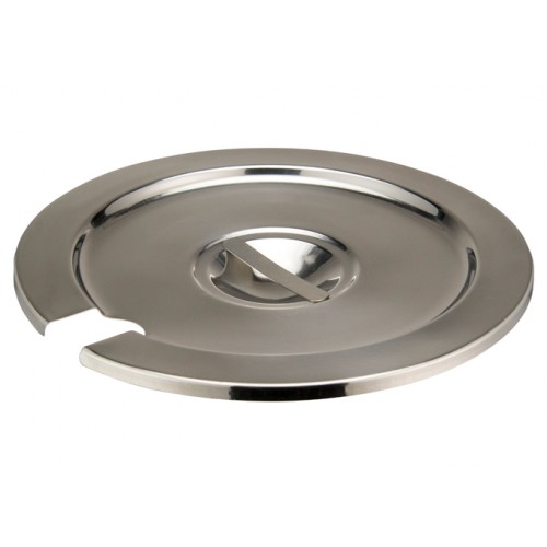 Winco INSC-7M Stainless Steel Round Slotted Cover, Fits 7qt Inset Pot, 9-3/4(d) x 1.13(h) inch