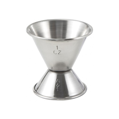 Winco J-1 Jiggers, Stainless Steel, ½oz x 1oz