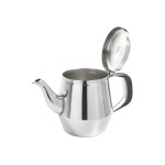 Winco JB2920 Gooseneck Teapot, 20oz, Stainless Steel, 7.25(w) x 3.5(d) x 5.13(h) inch