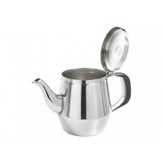Winco JB2920 Gooseneck Teapot, 20oz, Stainless Steel, 7.25(w) x 3.5(d) x 5.13(h) inch