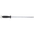 Winco K-12S Steel Rod Knife Sharpener, 12 inch, Black Handle