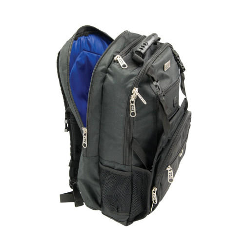 Winco KBP-1 Chef-on-the-go Multifunctional Backpack, Polyester, Black
