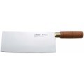 Winco KC-101 Chinese Cleaver, Wooden Handle, 8(w) x 3-1/2(d) inch Blade