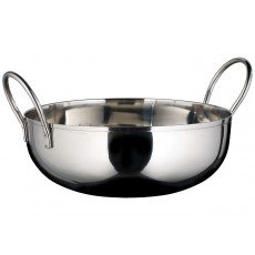 Winco KDB-7 Kady Bowl, 40oz, Welded Handles, Stainless Steel, 7(w) x 7(d) x 1.5(h) inch