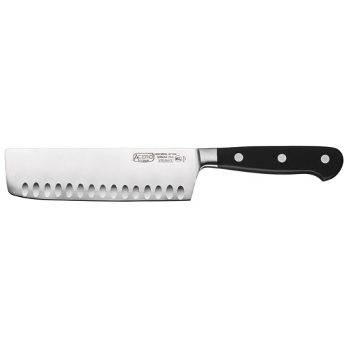 Winco KFP-73 Nakiri Knife, 7 inch, Hollow Ground, NSF Listed