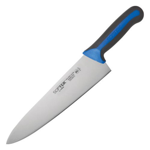 Winco KSTK-100 Sof-Tek™ Chefs Knife, 10 inch Blade, Soft Grip Handle, NSF Listed