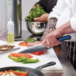 Winco KSTK-100 Sof-Tek™ Chefs Knife, 10 inch Blade, Soft Grip Handle, NSF Listed