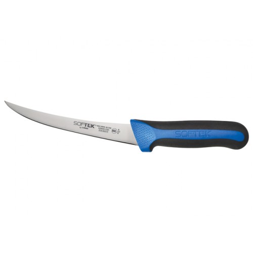Winco KSTK-60 Sof-Tek™ Boning Knife, Curved, 6 inch Blade, Soft Grip Handle, NSF Listed