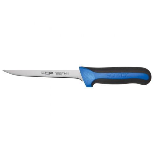 Winco KSTK-61 Sof-Tek™  Narrow Boning Knife, 6 inch Blade, Soft Grip Handle, NSF Listed