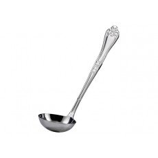 Winco LE-2 9 inch Elegance Stainless Steel Gravy and Soup Ladle, 2oz, 4 each